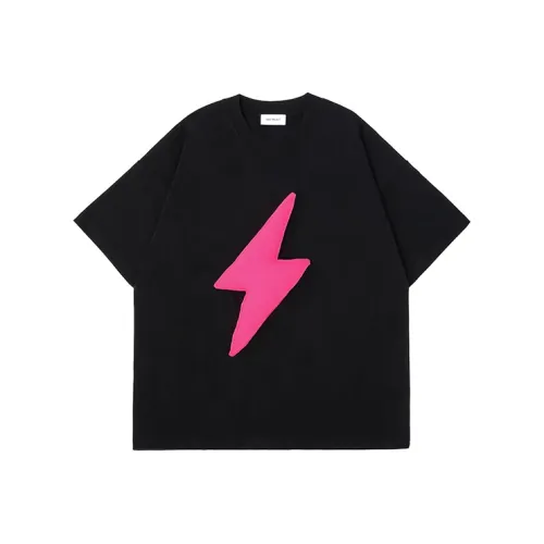 SQQZ Project Тяжелый Круглый вырез Свободный крой Рубашка Унисекс