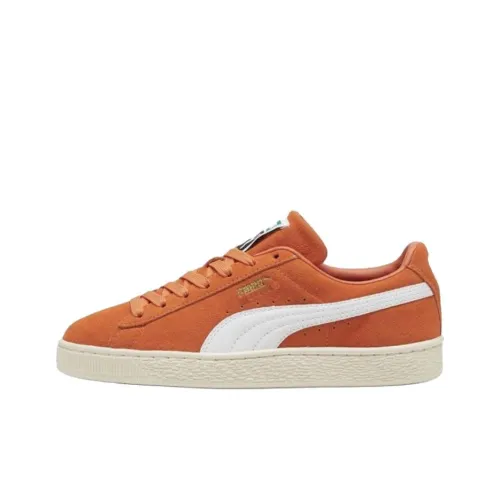 PUMA Suede Classic Устойчивые к истиранию Низкие Кроссовки для скейтбординга Унисекс Оранжевые