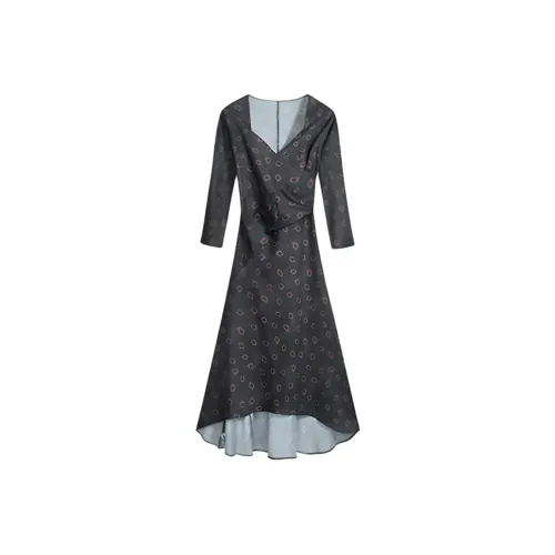 AFGGD Длинное платье с длинными рукавами женское