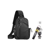 Чёрный с молнией, подвеска в виде медведя