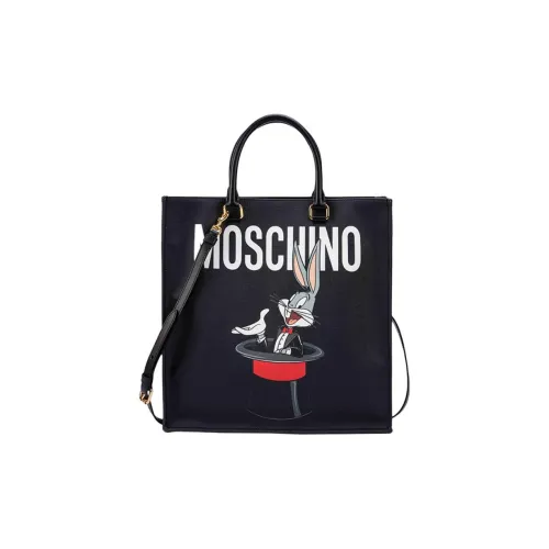 MOSCHINO LOONEYTUNES Коллаборация Синтетическая кожа Тоут Сумка Сумка для покупок Сумка через плечо Сумка