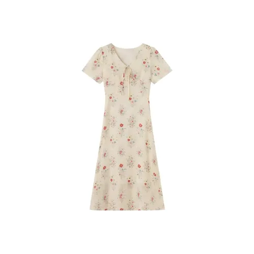 GULIANFEI Короткий рукав Платье Женское