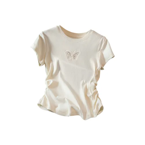 SIBAISHE Абрикос Женские T-рубашки