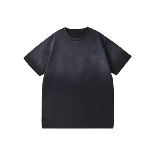 PCMY Промытый черный Унисекс Футболка