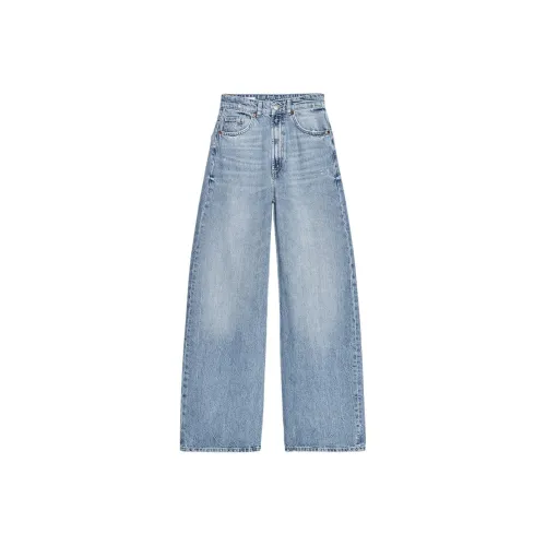 ZARA Светло-синие Женские Джинсы