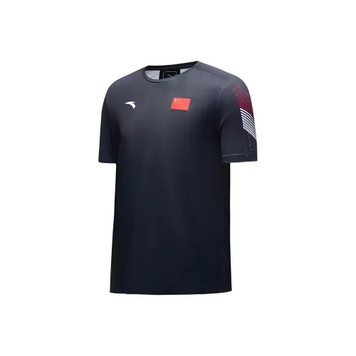 Anta Полночный синий Унисекс Футболка