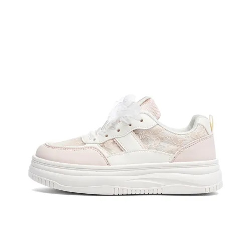 RENBEN Устойчивые к истиранию амортизаторы низкие топ кеды для скейтбординга женские розовые белые