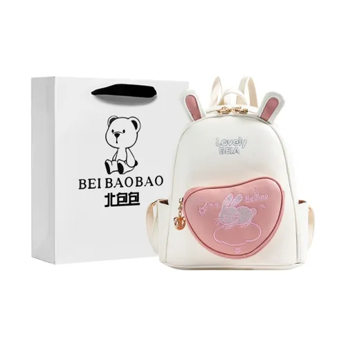 North Pack ПУ (полиуретан) Рюкзак Женский Белый Черный