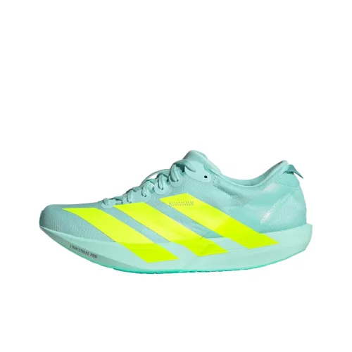 Adidas Adizero Adios 9 Беговые кроссовки Низкий топ Зеленый Желтый Женские