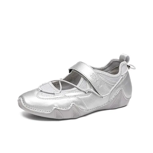ZHR Планшет Mary Jane Обувь Ice Snow Silver