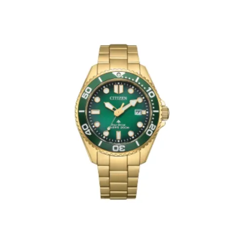 CITIZEN PROMASTER Series Солнечный Механизм Нержавеющая сталь Ремешок Часы 40,6 мм Мужские часы Зеленый циферблат