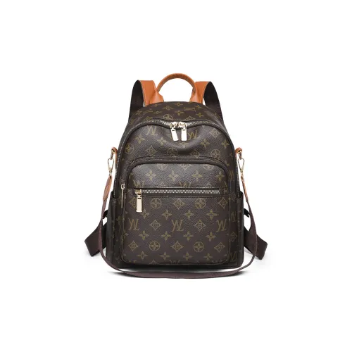 Boniu ПУ (полиуретан) Рюкзак Стандартный Женский Коричневый Кофейный