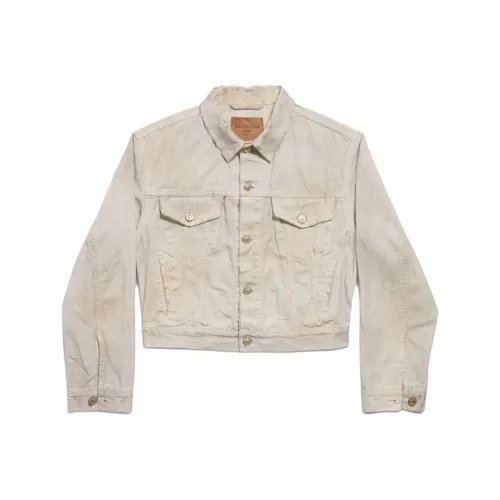 Balenciaga Denim Jacket Slim Fit Женская Белая
