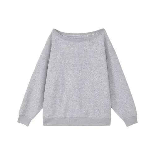 Mu Qingqing Серый Женские Свитшоты