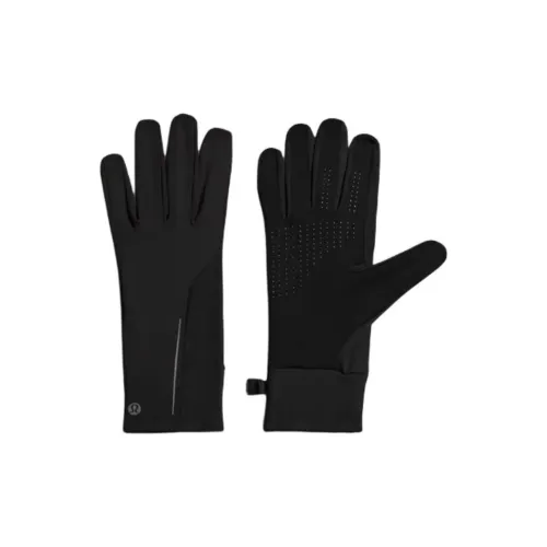 lululemon Брушированные спортивные перчатки мужские черные