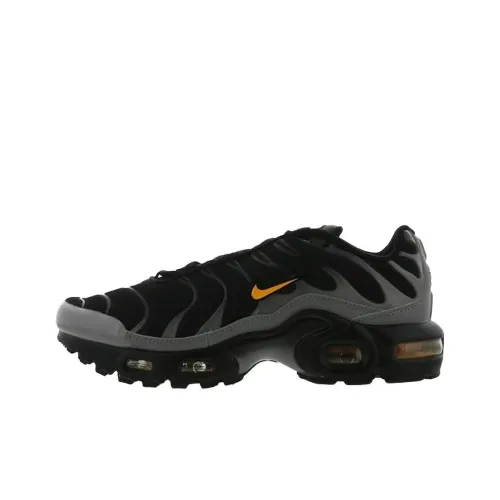 Nike Air Max Plus Устойчивый к истиранию Низкий Топ Детская Беговая Обувь Черная Подростки