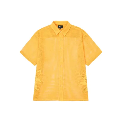 HUF Дракон Чертополох Желтый Унисекс Рубашки