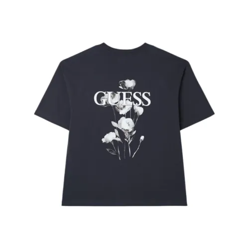 GUESS Темно-синяя унисекс футболка