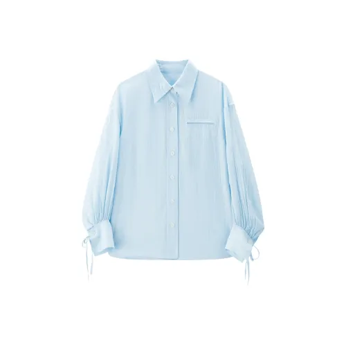 PEACEBIRD Синие Женские Рубашки