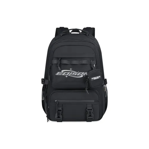 EDISON Oxford Student Bag Детский Черный Пыльно-фиолетовый