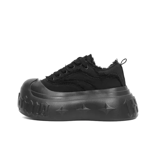 1807 Canvas Shoes Low Top Black Unisex