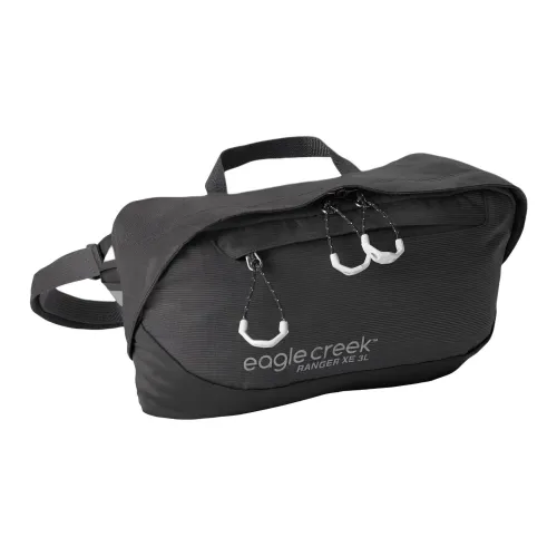 EAGLE CREEK Переработанный полиэстер с нейлоном через плечо бананка унисекс черный