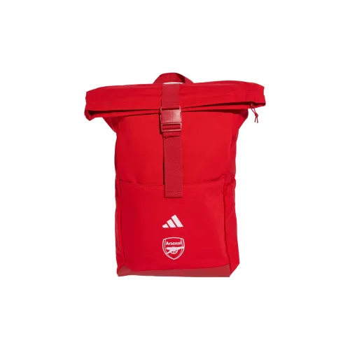 Adidas Arsenal Polyester Backpack Unisex Scarlet White