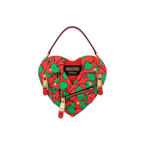 MOSCHINO Полиэстер Байкеры Сумка Сердце Формированная Сумка Сумка через плечо Сумка Женская Красная