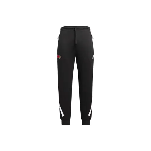 Adidas Вязаные Тренировочные Штаны Мужские Черный Белый