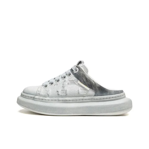 FAIRWHALE Антизапахивающие Устойчивые к истиранию Домашние тапочки Мужские Ледниково-голубые