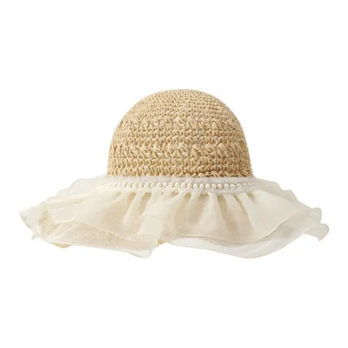 Yi Bu Kang Соломенная плетеная шляпа-ведро Женская