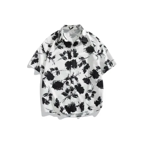 FUNST Ink Floral Shadow Men's Shirts