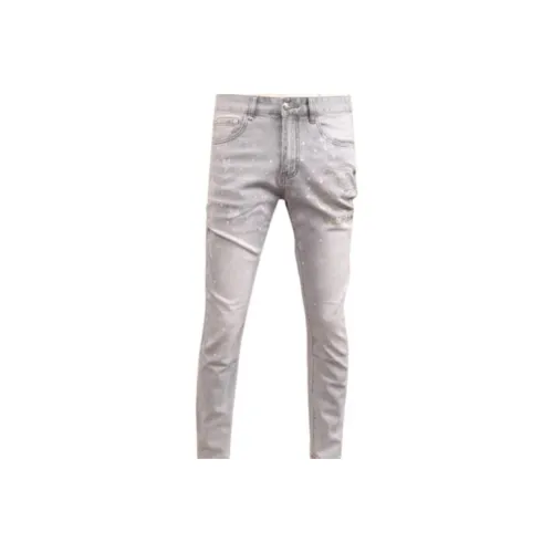 CHENYING Светло-синие унисекс джинсы