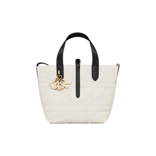 DIOR Toujours Коровья кожа Сумка Маленькая Женская Белая и Черная