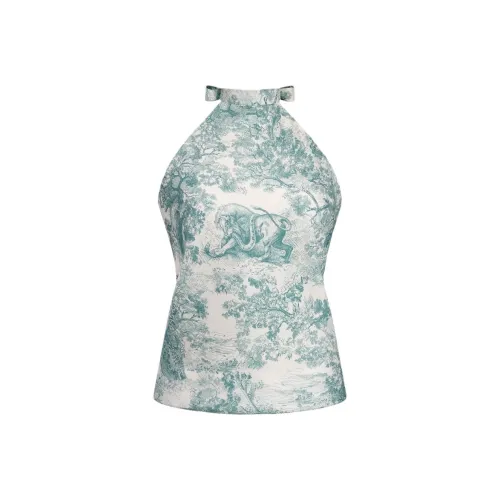 DIOR Dioriviera Бирюзовый Женские Камисоли