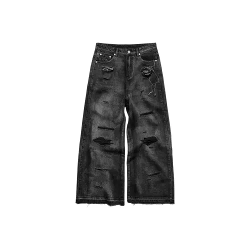 RACER WORLDWIDE Черные Мужские Джинсы