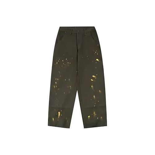 YOUSEKOO Зеленые Унисекс Джинсы