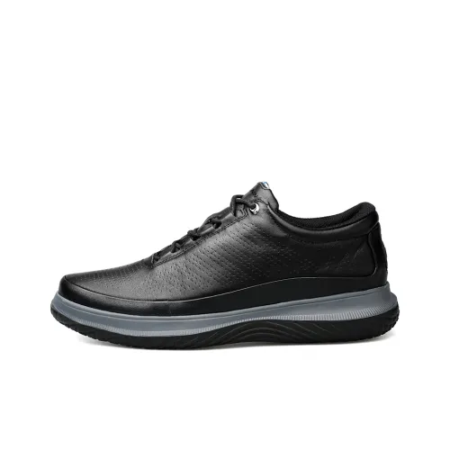 Wen Nai Мужские повседневные туфли Low Top Черный Серый Цвет Мужской
