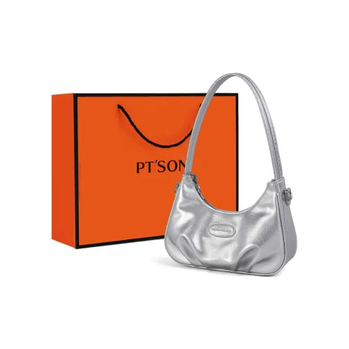 PT'SON Сумка через плечо из синтетической кожи сумка на плечо женская серебряная черная