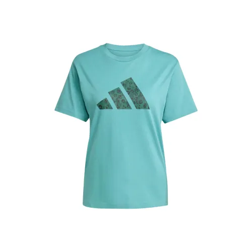Adidas T-Shirt Женская Розовая Синяя
