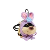Пчелка Собака [Фиолетовые ушки кролика + Черный браслет-шнурок]
