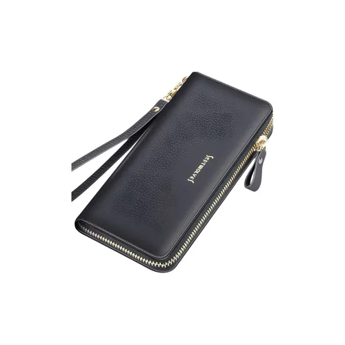 SEPTWOLVES Кошелек из коровьей кожи стандартный женский черный