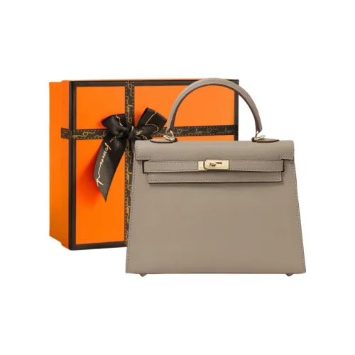 OUBOTE Коровья кожа Сумка через плечо Женская Слоновая серый Молочный белый