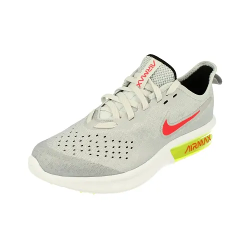 Nike Air Max SEQUENT 4 Устойчивые к истиранию Низкие Кроссовки для Беговых Занятий Детские Серый Красный Подростки