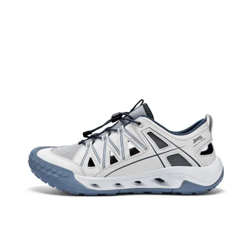 JEEP Дышащая Устойчивая к истиранию Амортизирующая Обувь для активного отдыха Мужская Бежевая