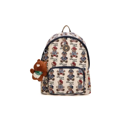DANNYBEARJEANS Ткань Рюкзак Обычный Унисекс Белый Джентльмен Медвежий синий Бессвиновный Медвежонок Розовый зеленый Эльф Кофе