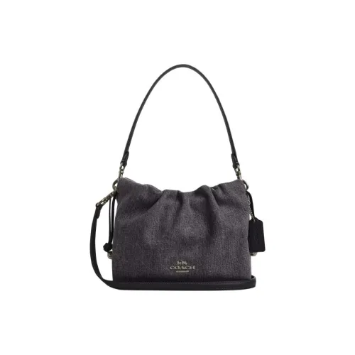 COACH Faye Denim Crossbody Bag Сумка через плечо Маленькая Женская Черная