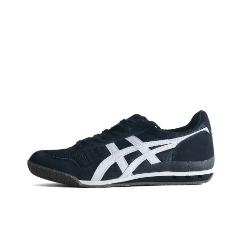 Onitsuka Tiger Ultimate 81 Устойчивый к истиранию Низкий Топ Casual Унисекс Синий Белый Черный