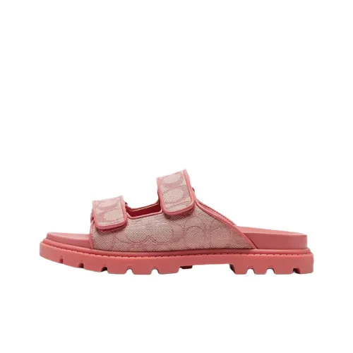 COACH Фирменные Rubber Slide Тапочки Женские Розовые