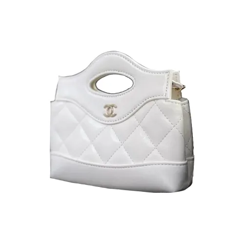 CHANEL Яркий Овечья шкура Сумка через плечо Сумка Extra Mini Женская Белая